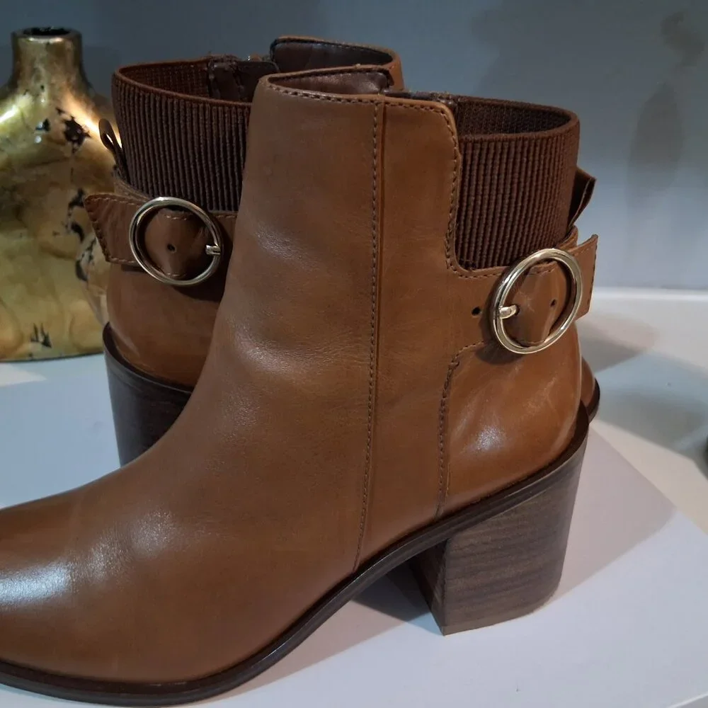 Aldo Leather Rosaldee Booties